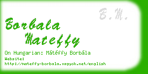 borbala mateffy business card