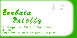 borbala mateffy business card